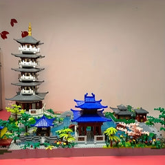 2943pcs Qinli Lake Scenery Building Blocks Model Toy Ideal Gift