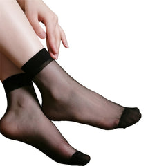 10 Pairs Sheer Ankle Sock Lady Nylon Socks For Women Ankle High Sock