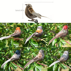 Artificial Sparrow Simulation Birds Garden Decoration