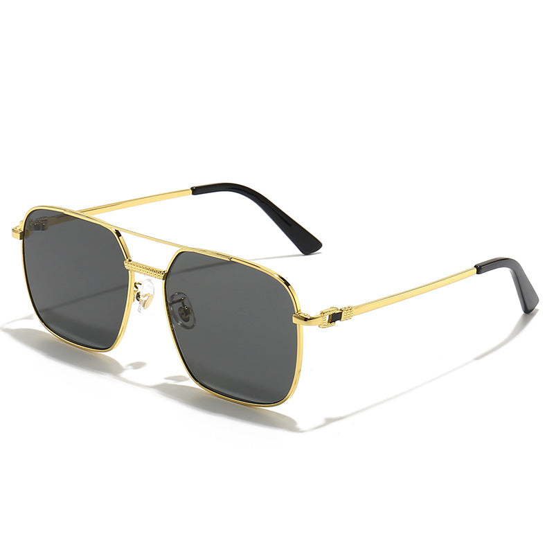 Square Women's Sunglasses Metal Big Frame Sun Glasses Women Retro