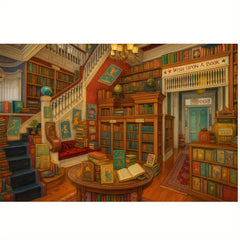 Book Lover Diamond Painting Kit - DIY Craft Set for Adults