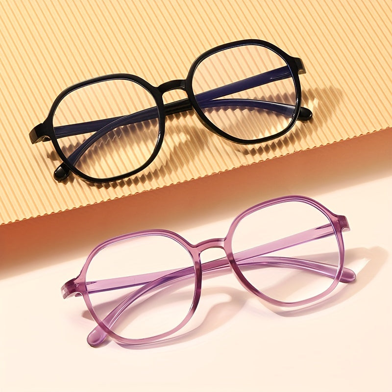 Polygonal Anti Light Presbyopia Glasses For Men Women