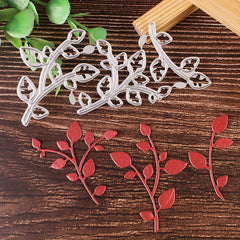 Christmas Tree Cutting Dies Set - Winter Leaf Die Cuts for Card Making