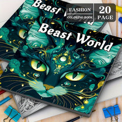 Beast World Coloring Book: Perfect for Halloween & Thanksgiving