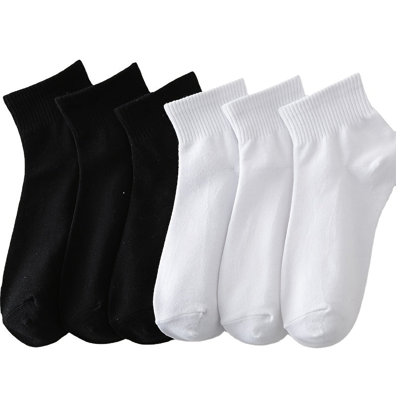 6 Pairs Women's Low Cut Ankle Socks Casual & Comfy Short Socks