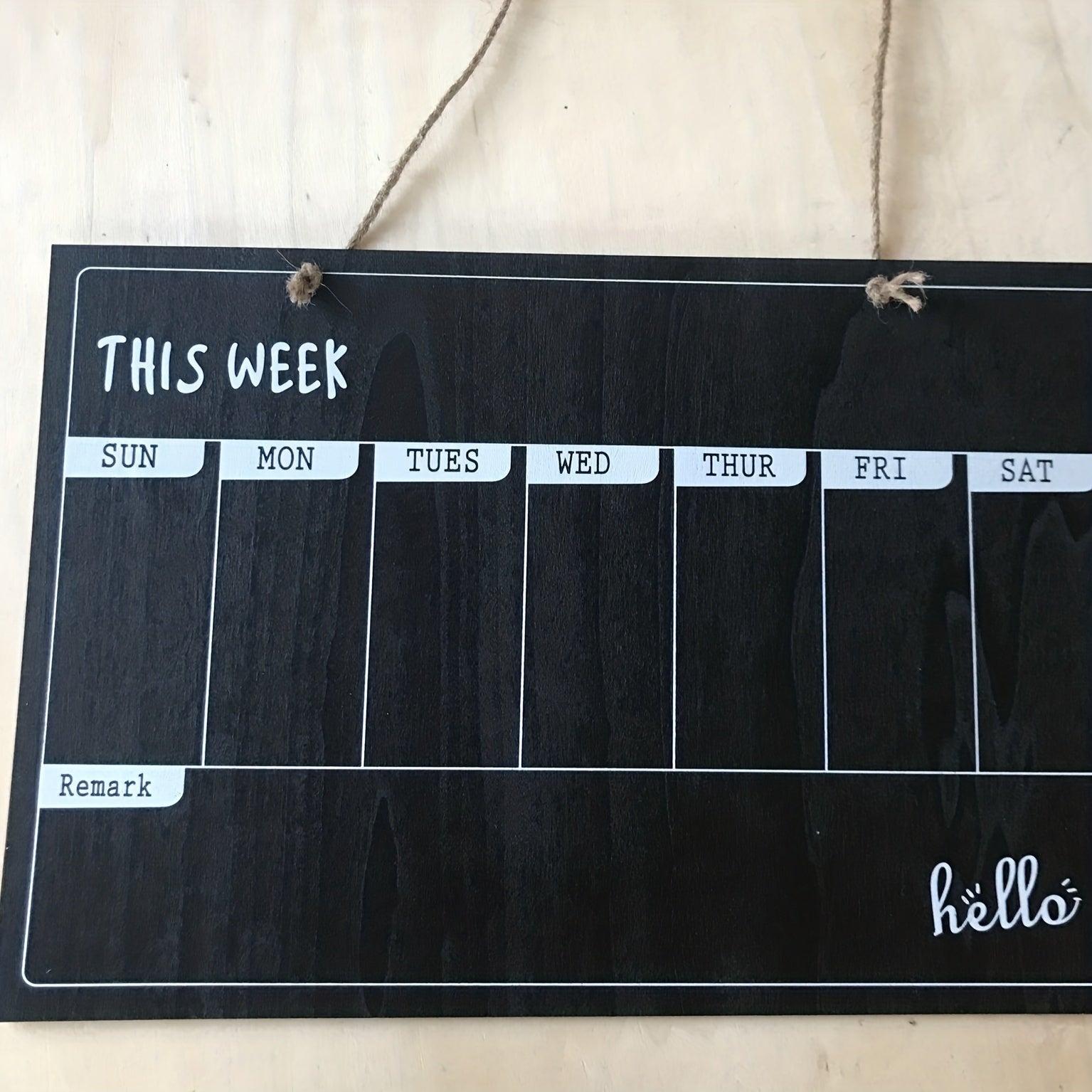 Wooden Calendar Small Blackboard Durable Decoration