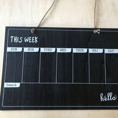 Wooden Calendar Small Blackboard Durable Decoration