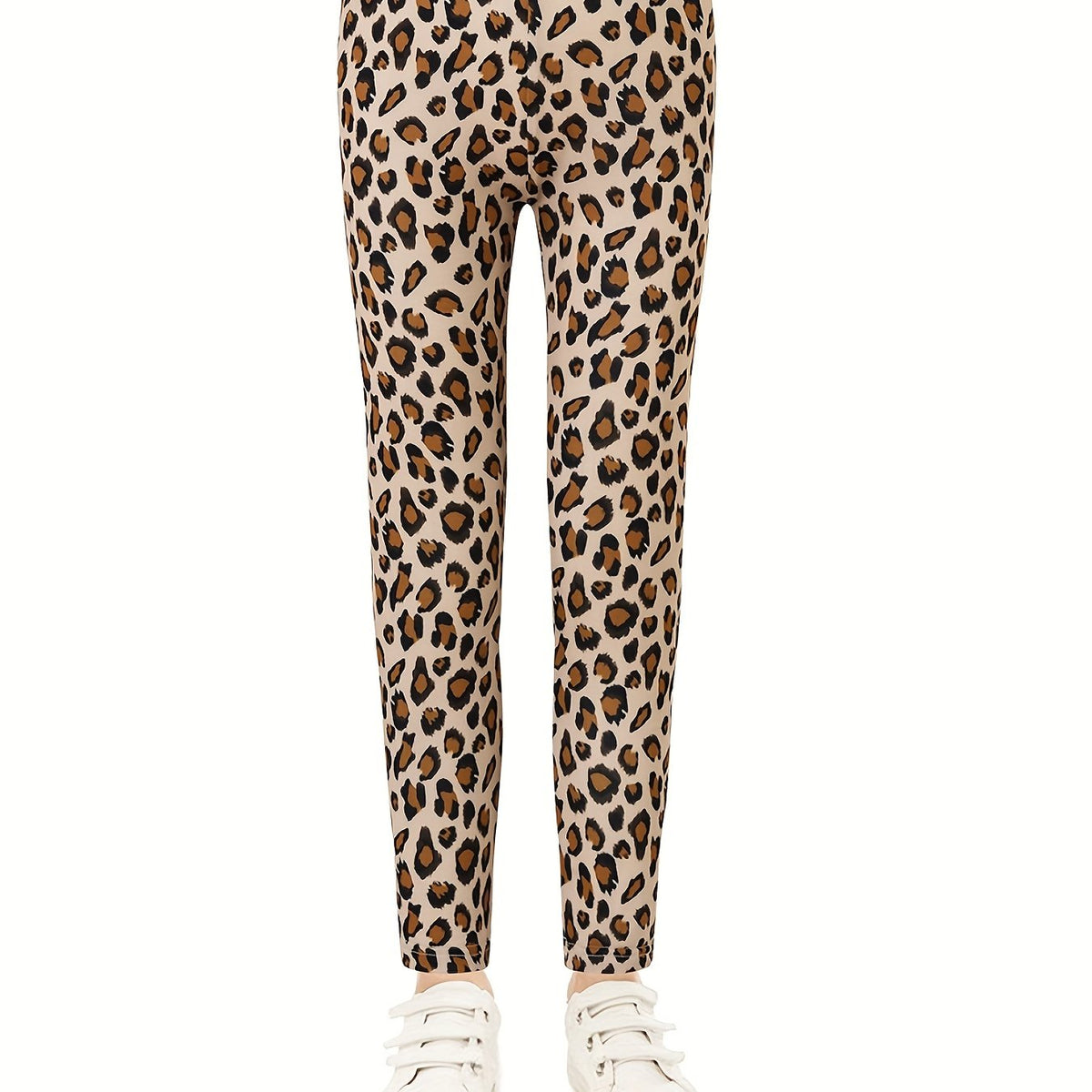 Leopard Graphic Stretch Casual Leggings Pants Kids Summer