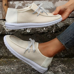 Women's Breathable Mesh Sneakers Casual Lace Up Outdoor Shoes