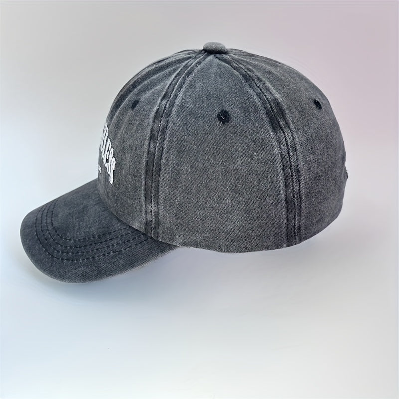 Alphabet Embroidery Baseball Cap Sunshade Soft Top Hat