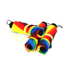 10 Bone Manual Rainbow Folding Umbrella