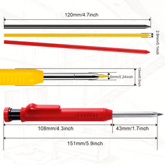 Carpenter Pencil Deep Hole Mechanical Pencil Marker