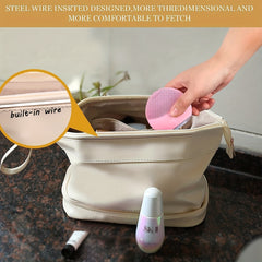 Double Layer Cosmetics Storage Bag Waterproof Makeup Pouch