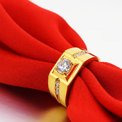 Men's Classic Ring in Silver and Black