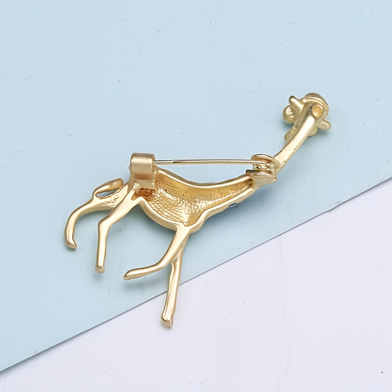 Giraffe Suit Jacket Coat Brooch