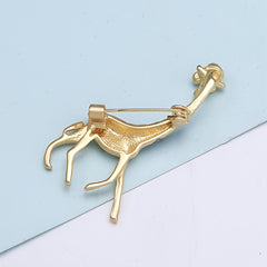 Giraffe Suit Jacket Coat Brooch