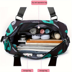 Women's Large Capacity Duffel Bag with Wet/Dry Separation
