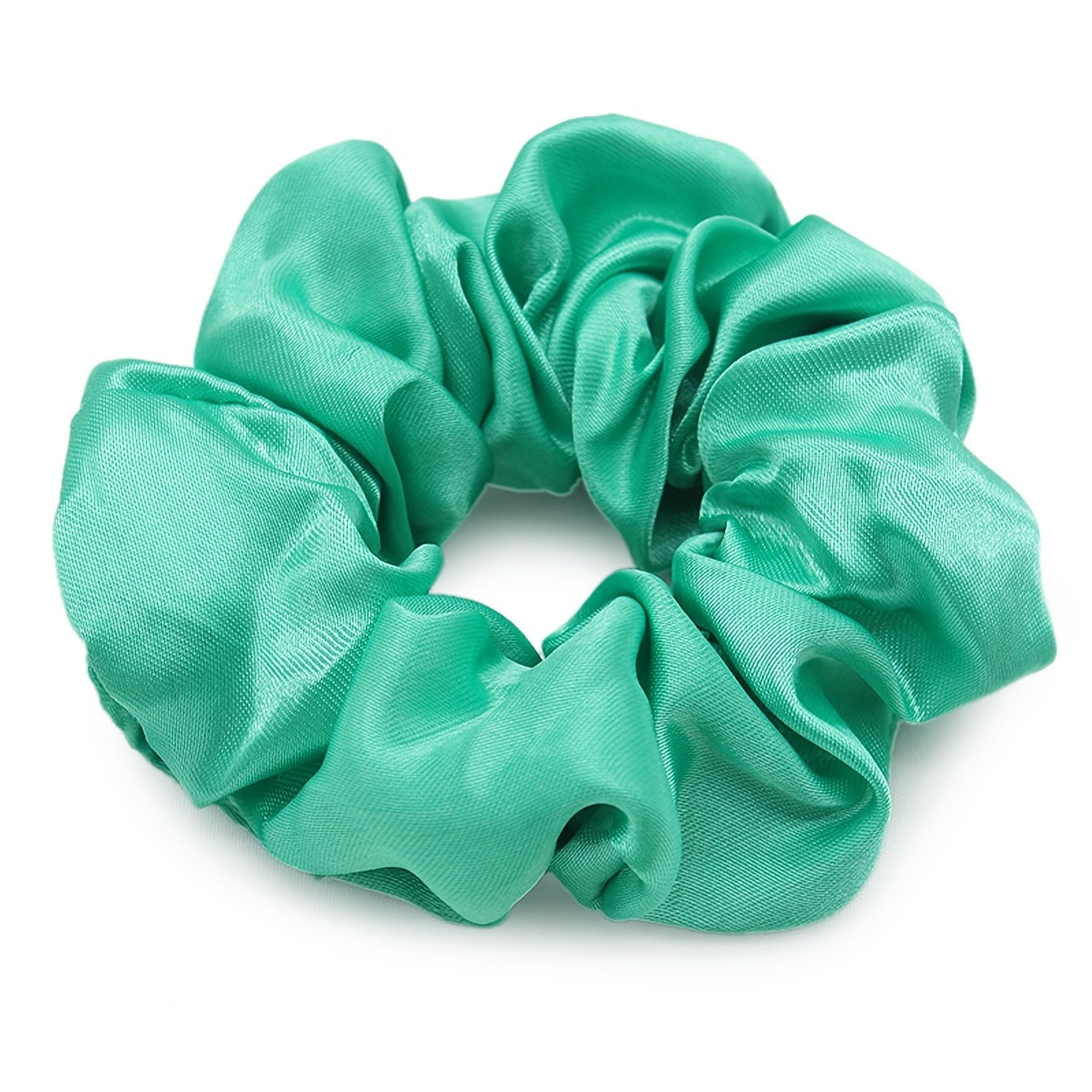 40pcs Y2K Colorful Scrunchies Hair Tie Solid Hair Rope Silky Hair Ring Ponytail