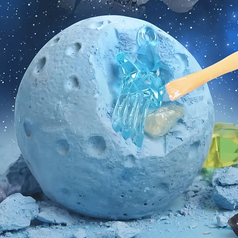 Space Gem Dig Kit Toy Planets with Glowing Crystals Educational Toy
