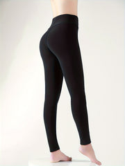 High Waist Fleece Liner Workout Yoga Pants Slim Fit Sports Leggings