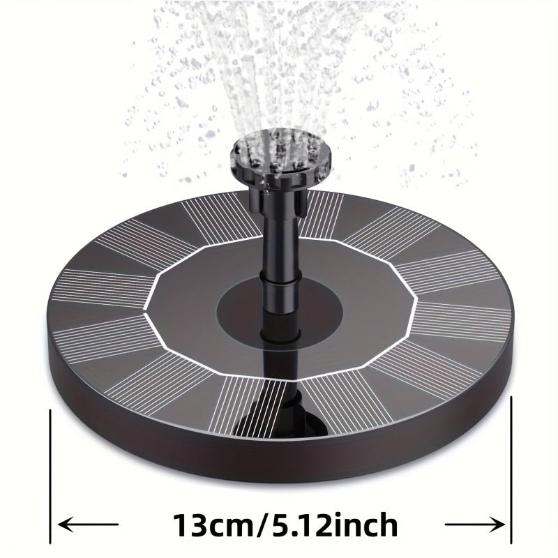 Solar Water Fountain w/ 6 Nozzles & Portable