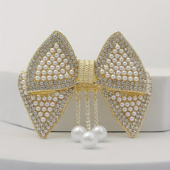 Bowknot Hair Clip with Pendant Head Jewelry for Women
