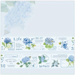 PET Tape Flower Language Letter Series English Flower Journal Sticker