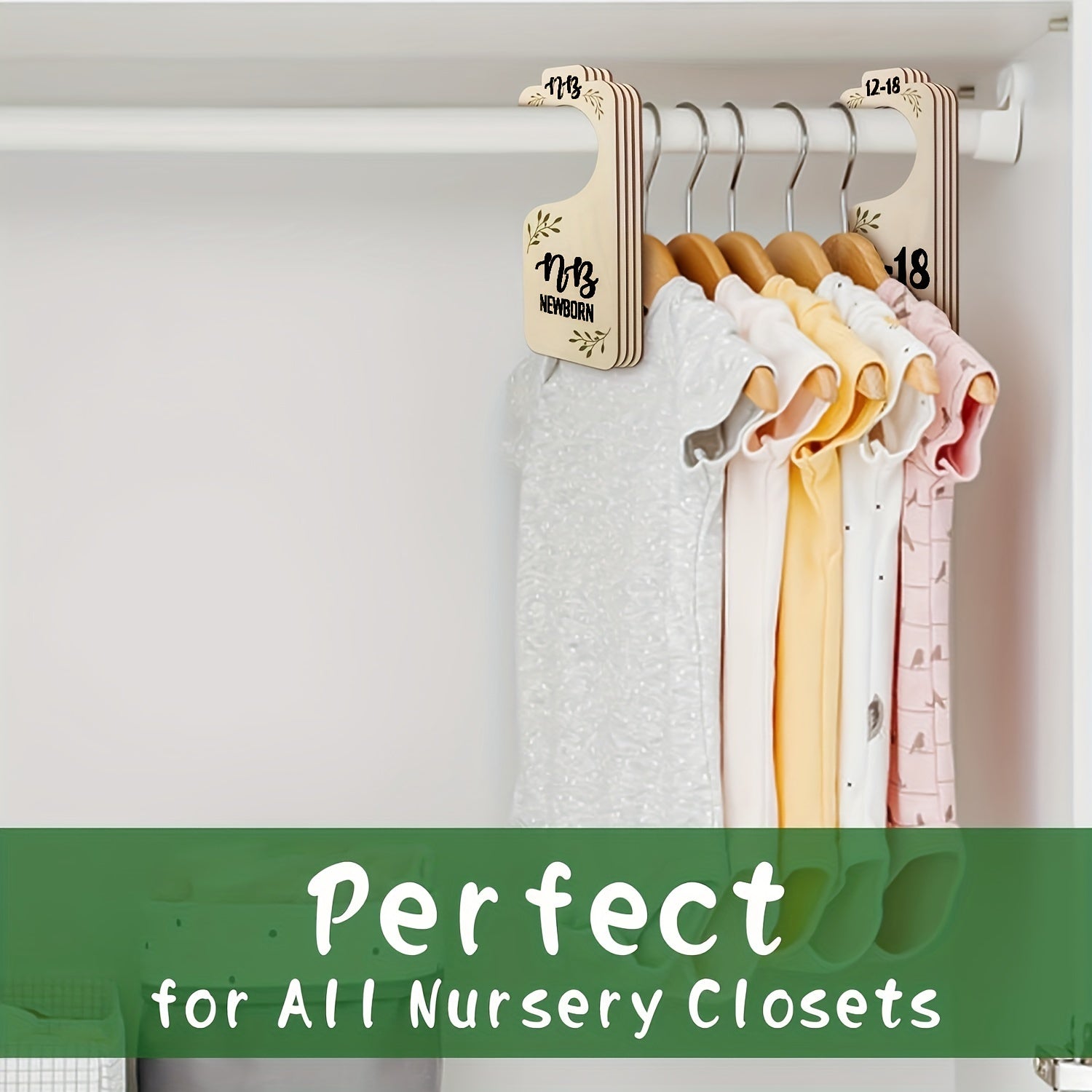 8pcs Closet Dividers Size Hanger Organizers for Holidays Gift