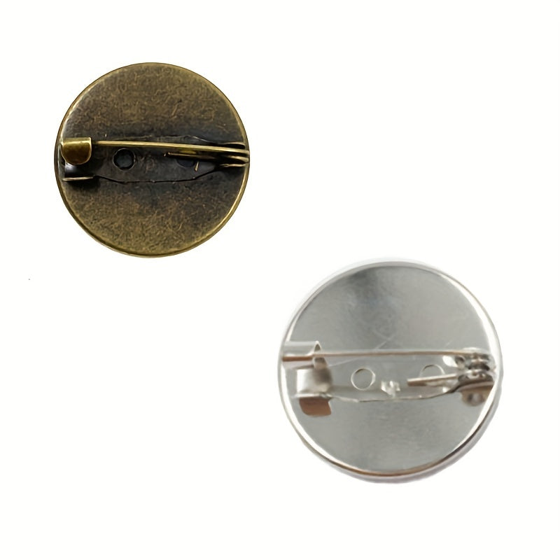 Glass Brooch Speedometer Retro Vintage Car Sliver Round Women Men's Brooch