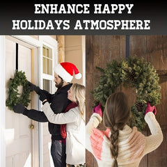 15 24 Cm Christmas Door Wreath Hook Holiday Iron Hook 1pc