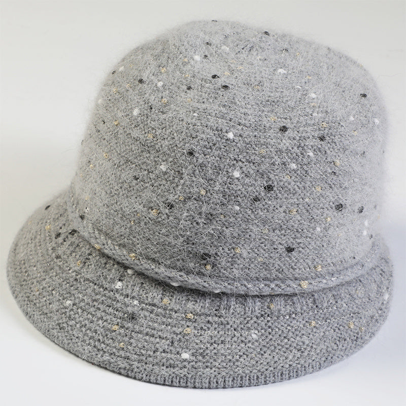 Vintage Knitted Thermal Bucket Hat Fisherman Hat Winter Hat For Her