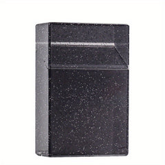 Shining Cigarette Case 20 Capacity Storage Box Clear Photo Postcard Holder