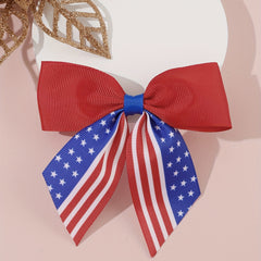 Independence Cheer Bow Patriotic Cheerleader Hair Bows Clip