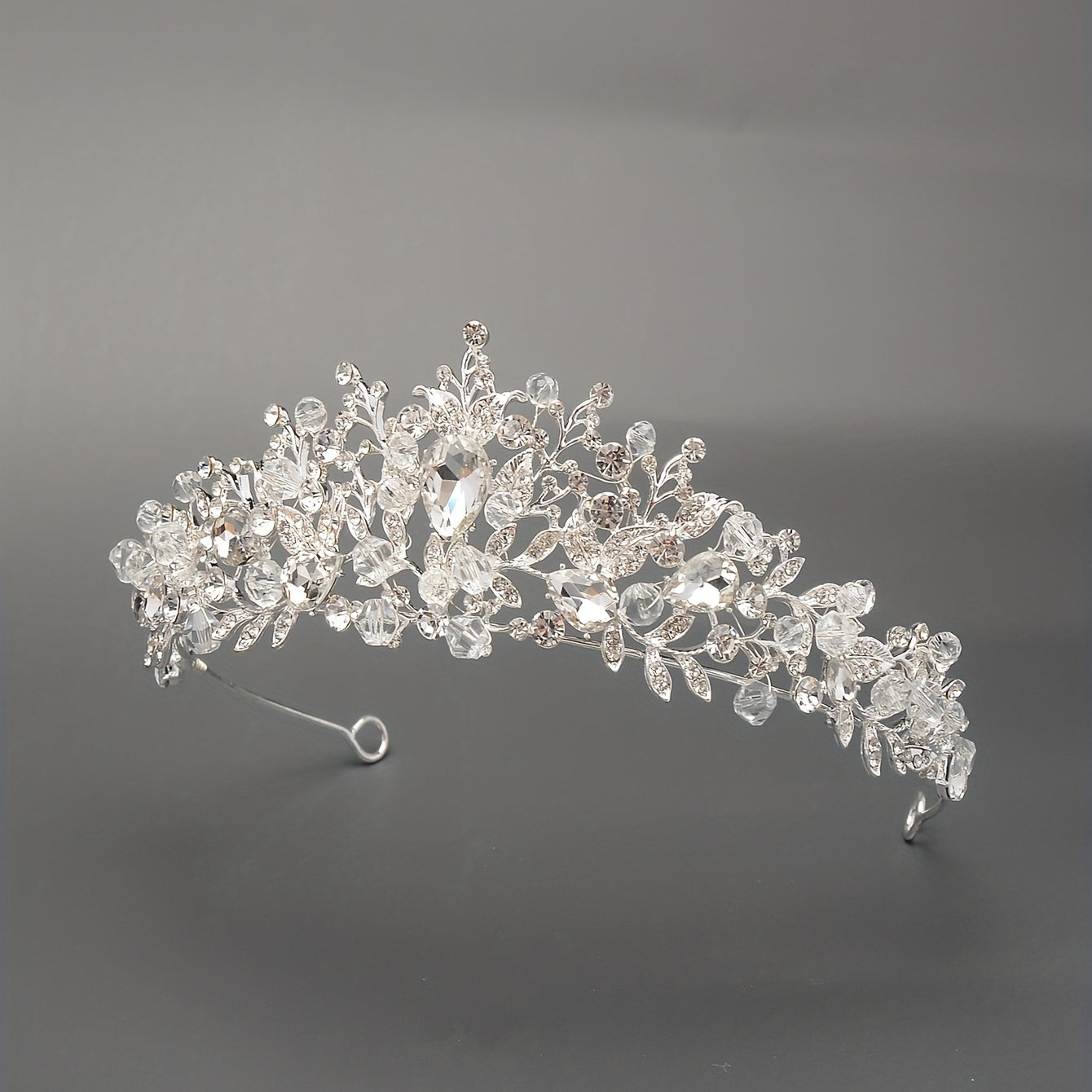 Rhinestone Crystal Headband Tiara Queen Princess Crown Wedding Hair Accessories
