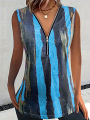 Striped Tank Top Casual Sleeveless Summer Top Women's Clothing