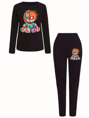  Casual 2 Piece Set Women's Plus Top & Leggings Outfits