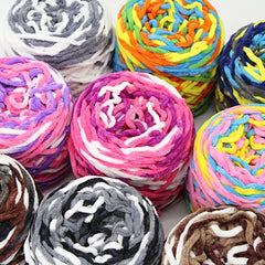 Hand Woven Ice Chunky Yarn Hook Shoe Seat Cushion Diy Woven Scarf