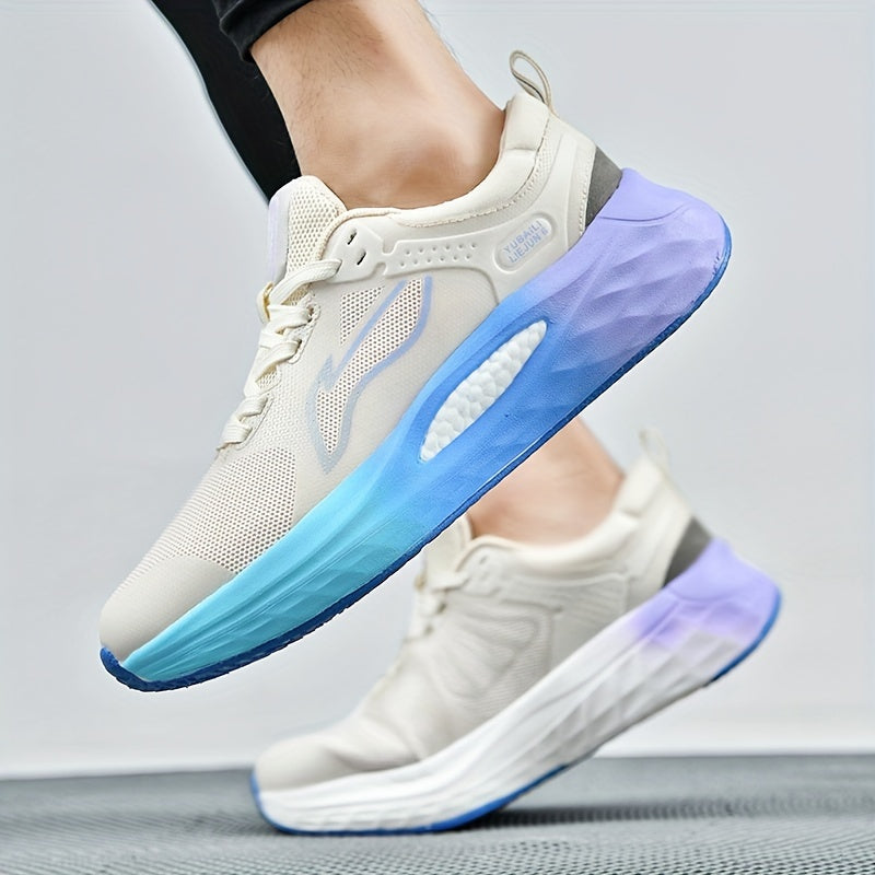 Men's Soft Sole Running Shoes Non Slip Lace Up Sneakers
