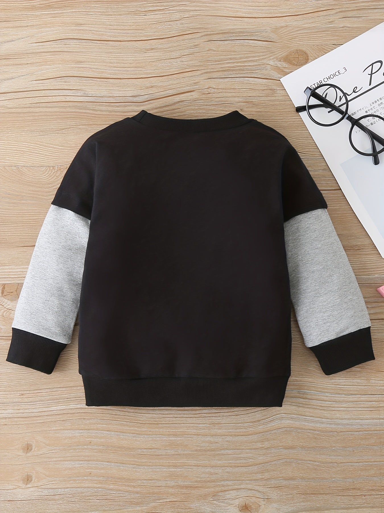 Boys Cartoon Rainbow Print Sweatshirt