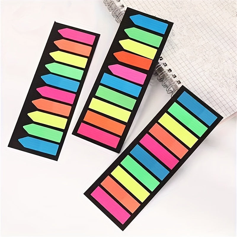 200 Sheets Colour Memo Pad Sticky Notes Bookmark Marker Sticker Paper