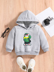 Baby Boys Hoodie Cartoon Graphic Pullover