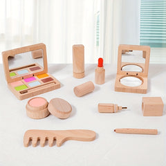 Wooden Play House Makeup Toy for Girls