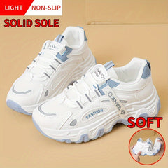 Women's Lace-Up Low Dad Shoes - Running & Outdoor Sporty Comfy Shoes