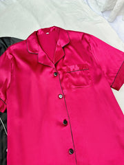 4 Pack Plus Size Pajama Set Women's Button Up