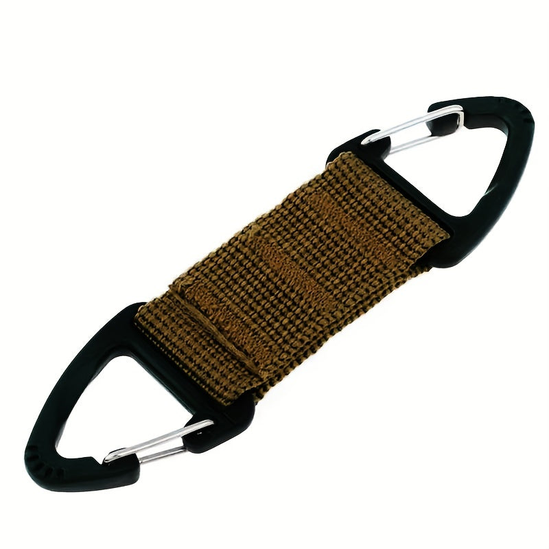 Multifunctional Carabiner with Tactical Belt and Nylon Webbing