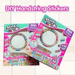110pcs DIY Handstring Stickers Set Colorful Beads & Stickers for Journals Crafts