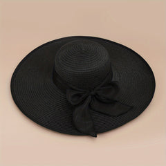 Oversized Candy Sun Hat Bowknot Straw Hat Women Sunscreen Beach Hats