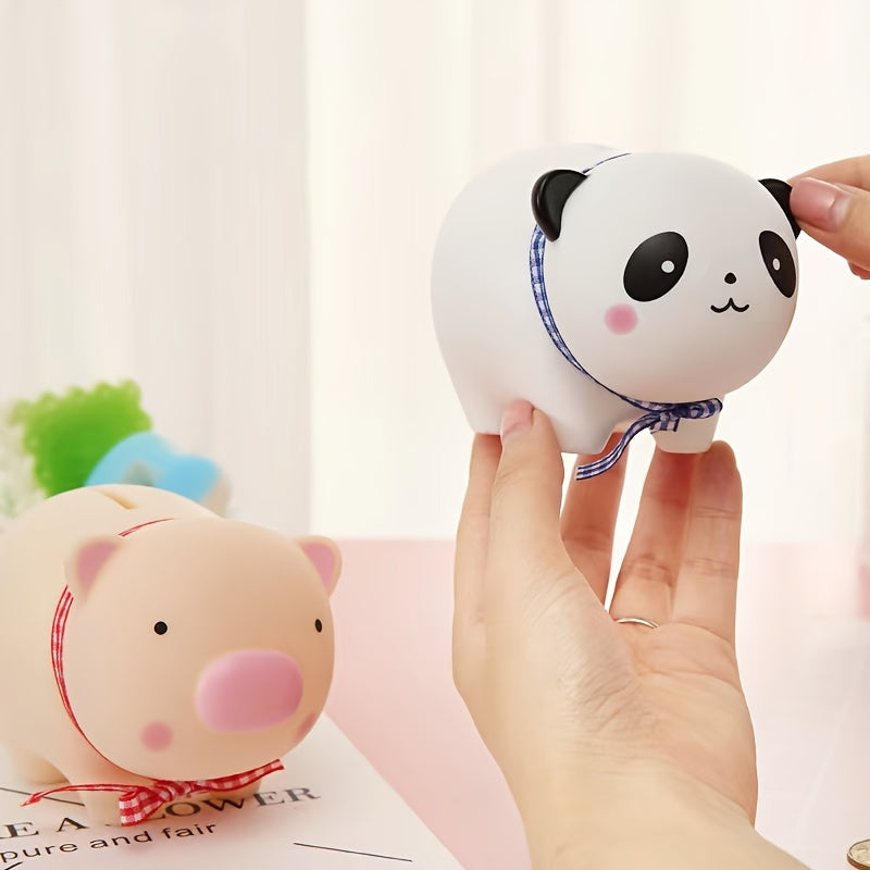 Vinyl Doll Children Piggy Bank Cartoon Piggy Bank Tiktok Creative Gift