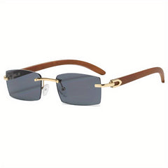 Men's Rimless Sunglasses UV Protection Decorative Sunglasses