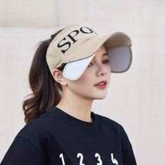 Adjustable Brim Visor Hat Knitted Sport Sun Hat Casual Golf Baseball Cap